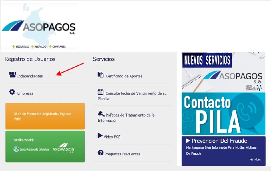 ASOPAGOS CERTIFICADO