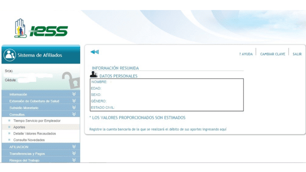 mecanizado del iess