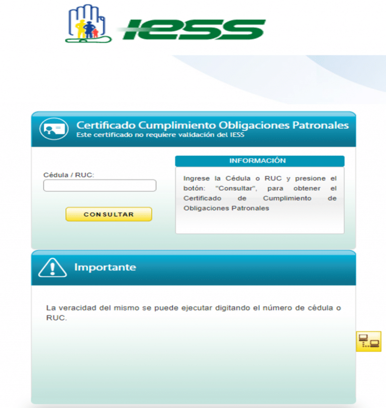 Certificado de no adeudar al IESS